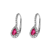 Ruby & Diamond Earrings - Dracakis Jewellers